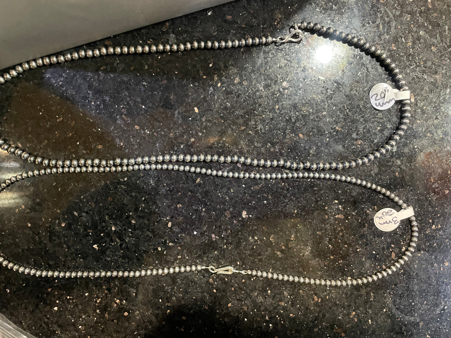 20 inch Pearl 3mm Necklace