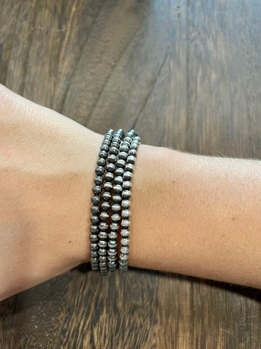 128. 4mm Pearl Bracelet