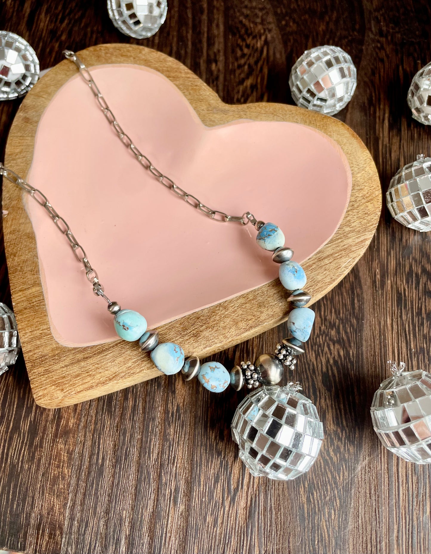 Blushing Blue Necklace