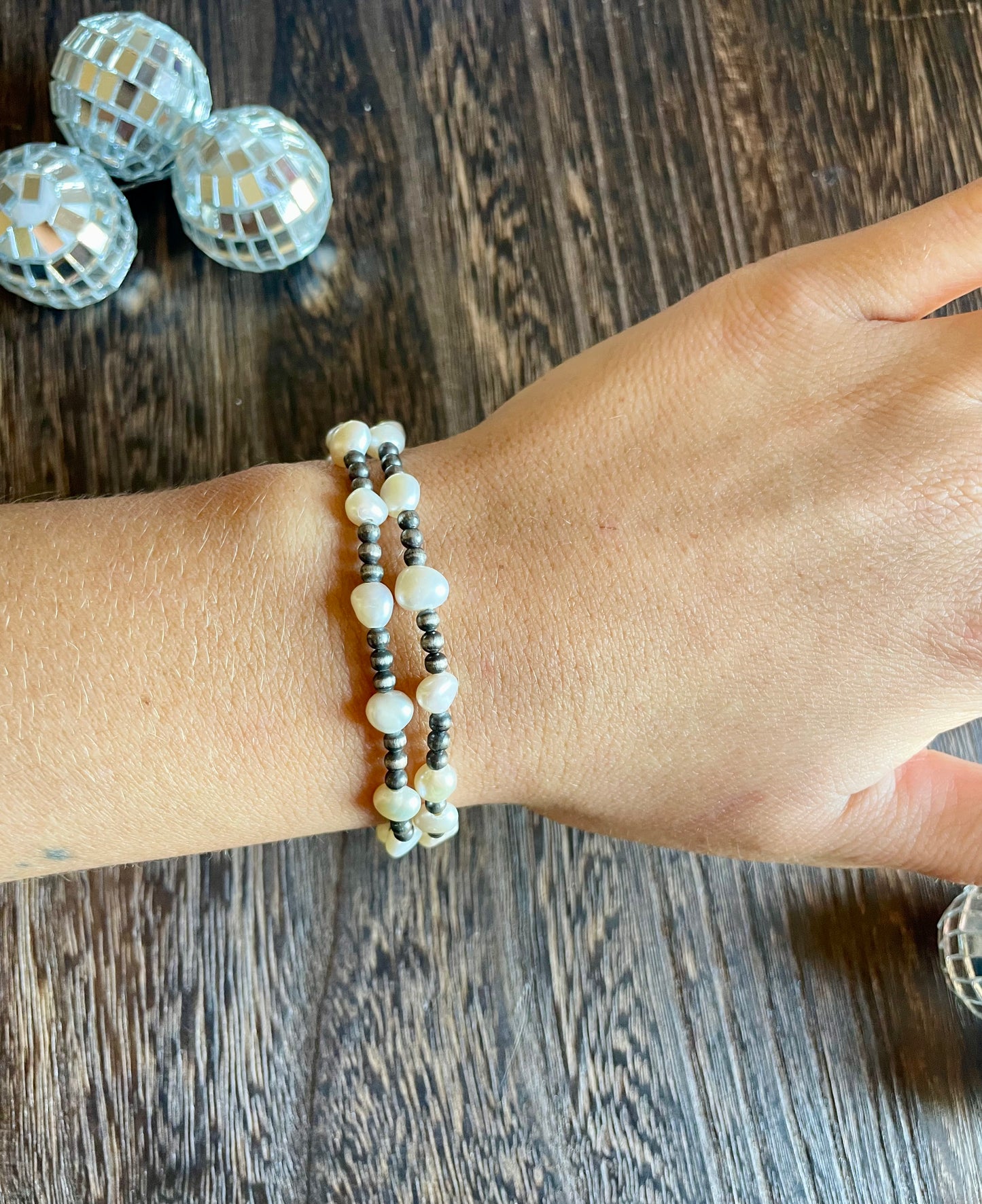 Pearl Sterling Silver Bracelet