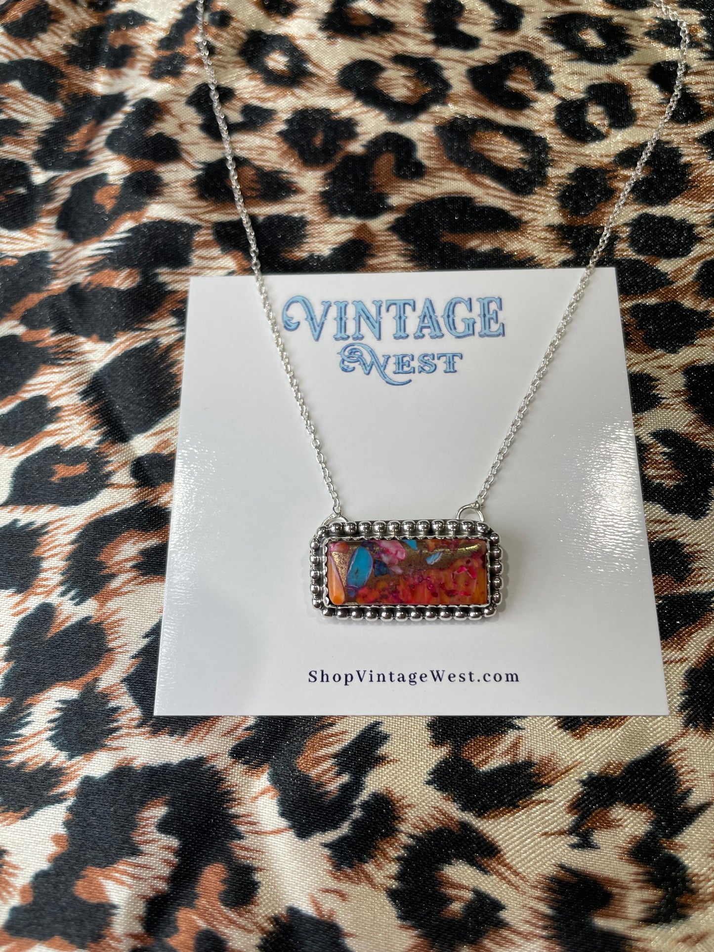 106. Pink Dahlia Bar Necklace