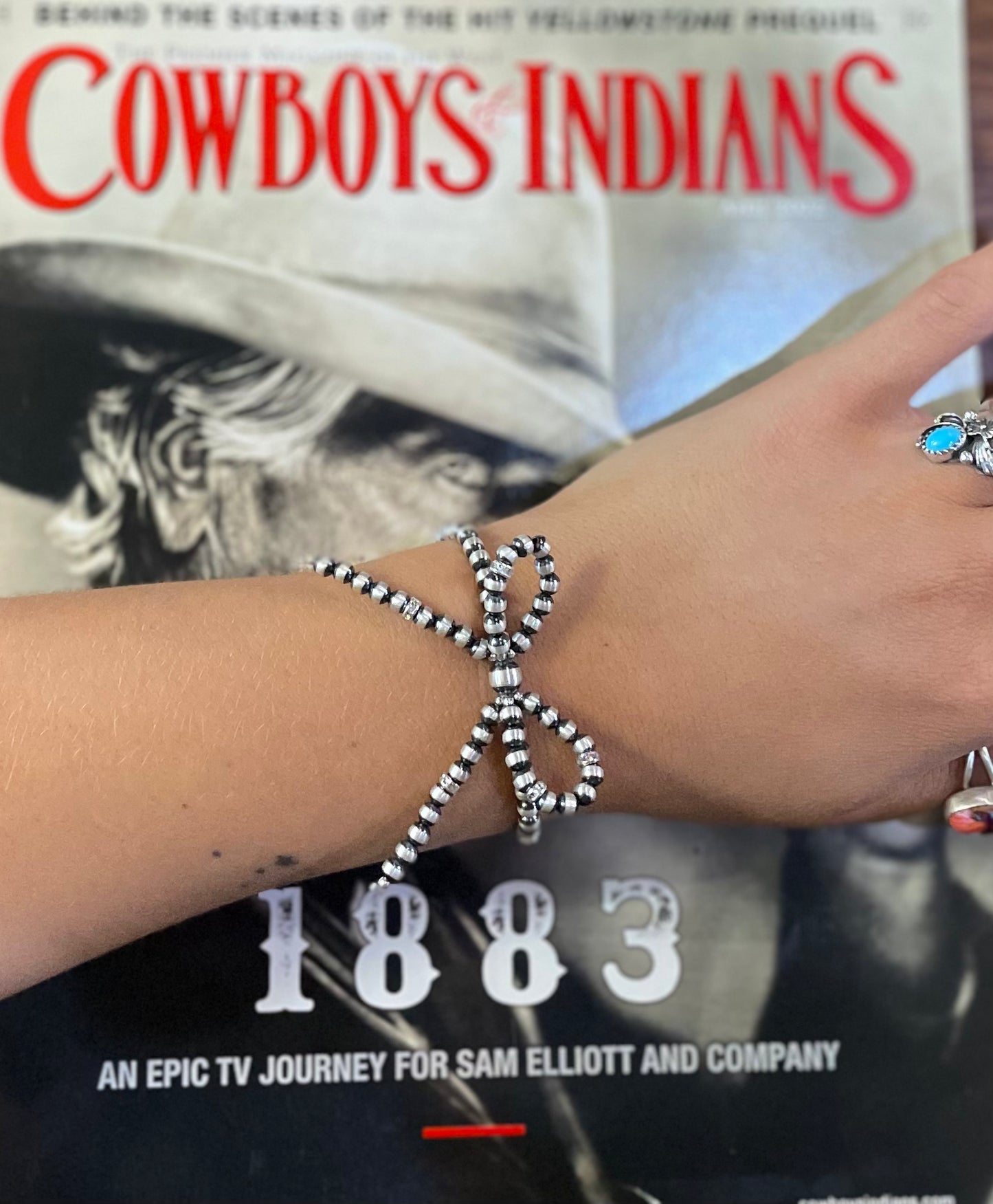 4mm Pearl Bow Bracelet