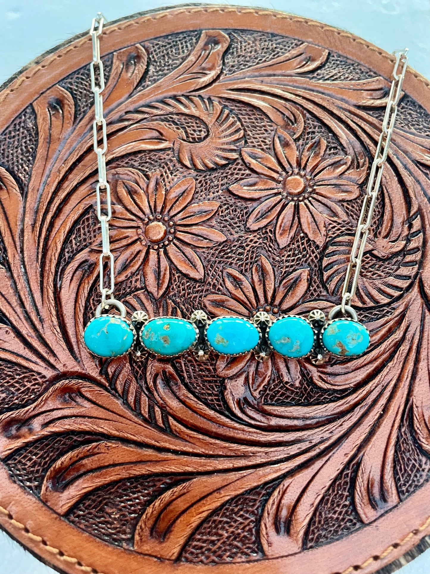 5 Stone Kingman Necklace