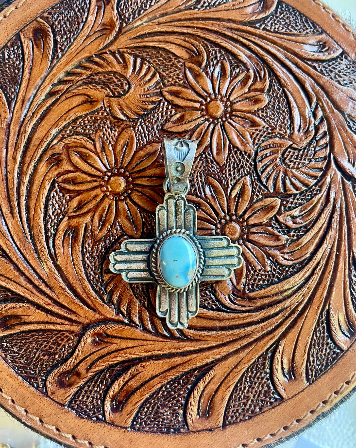 65. Golden Hills Zia Pendant