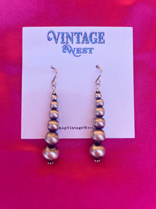 Graduated Pearl Earrings