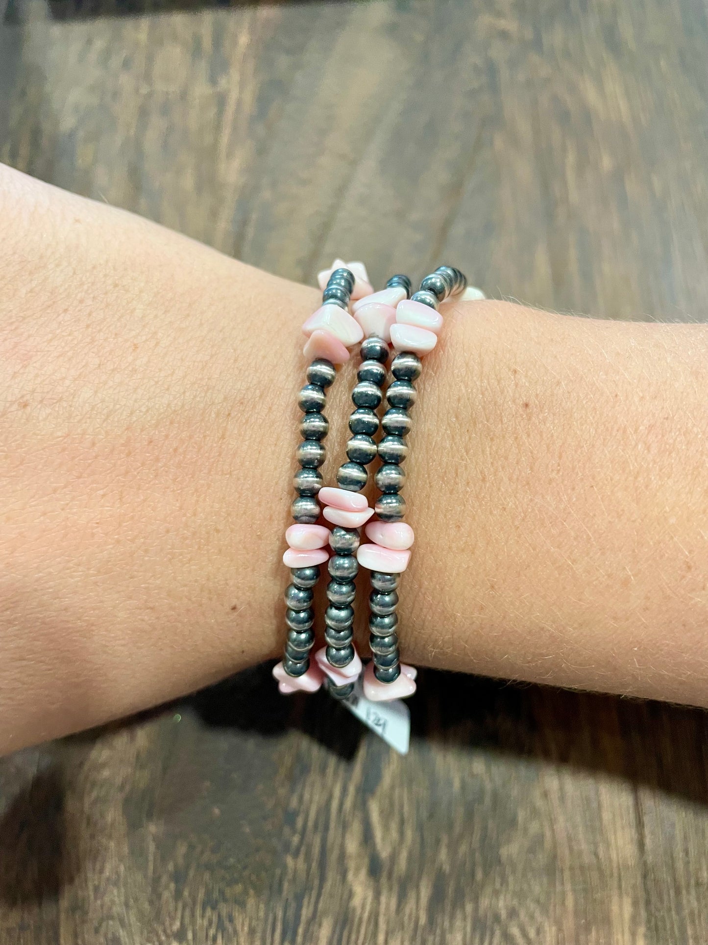 129. Pink Conch Bracelet