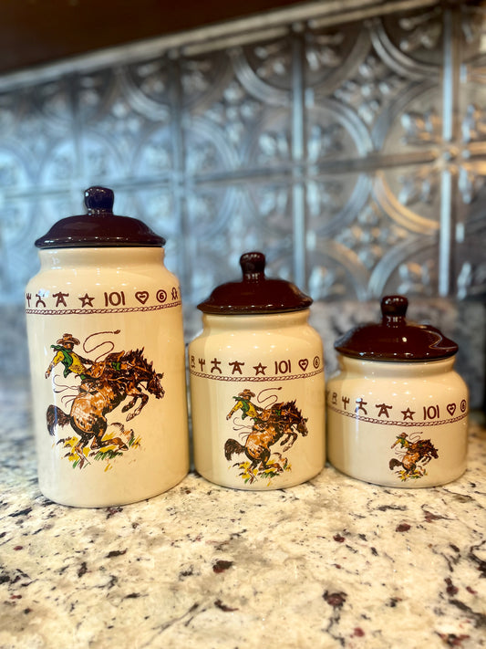 Bronc Canister Set