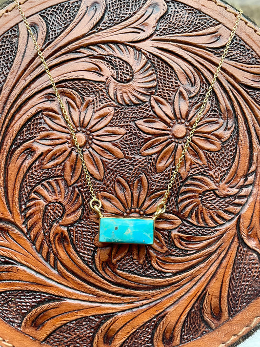 Gold & Kingman Necklace