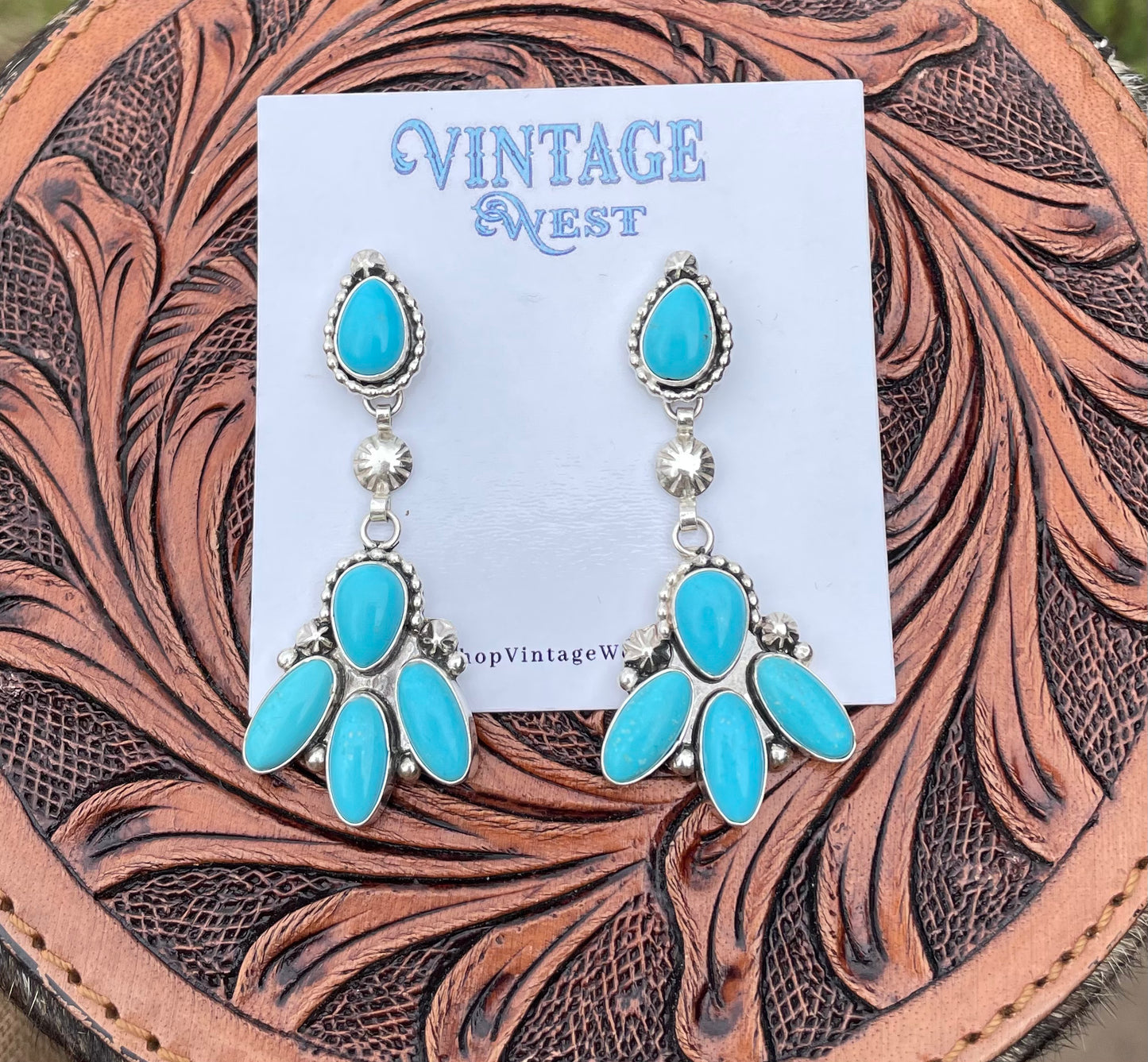 75. Turquoise Dangle Earrings