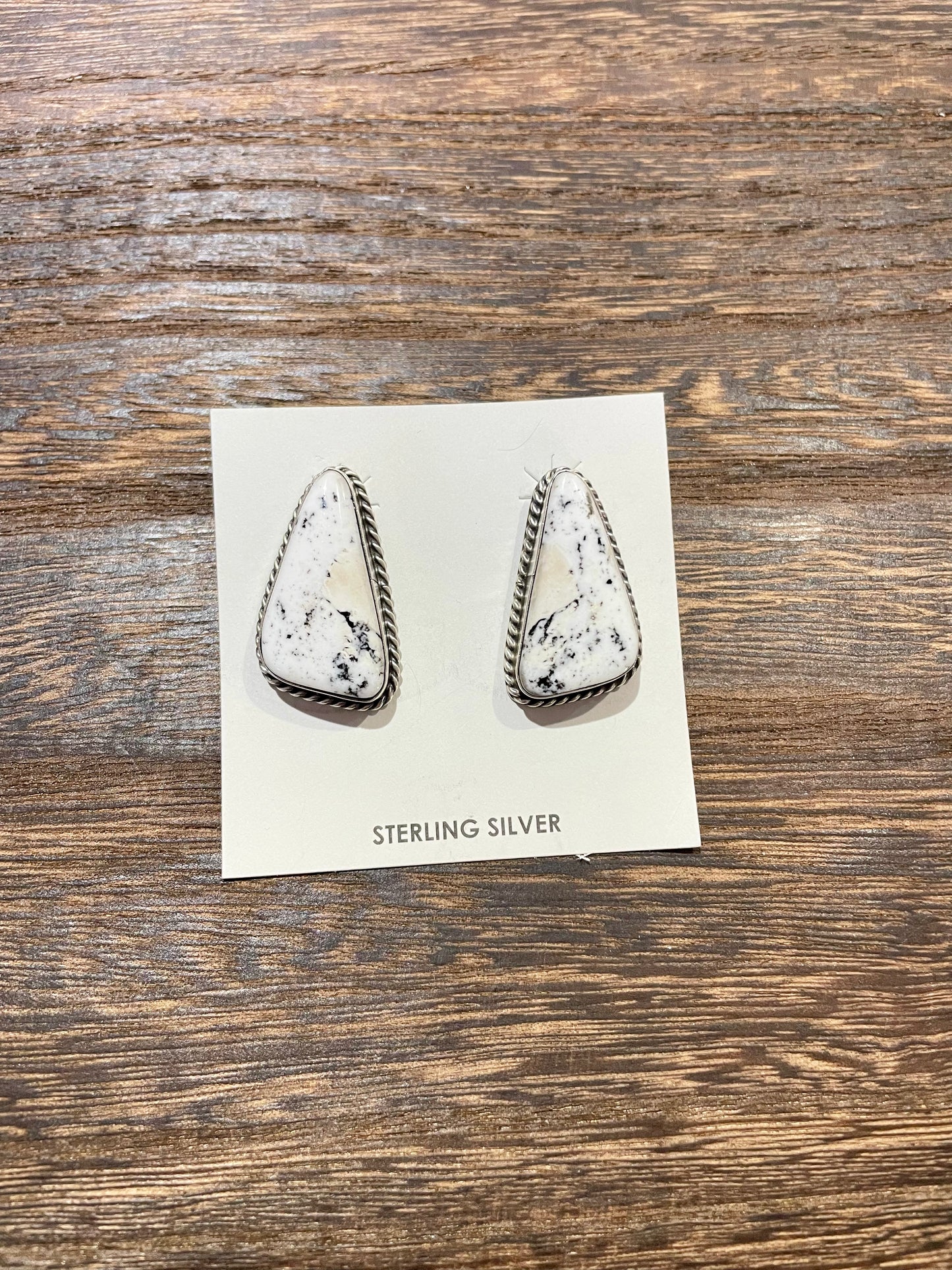 White Buffalo Earrings