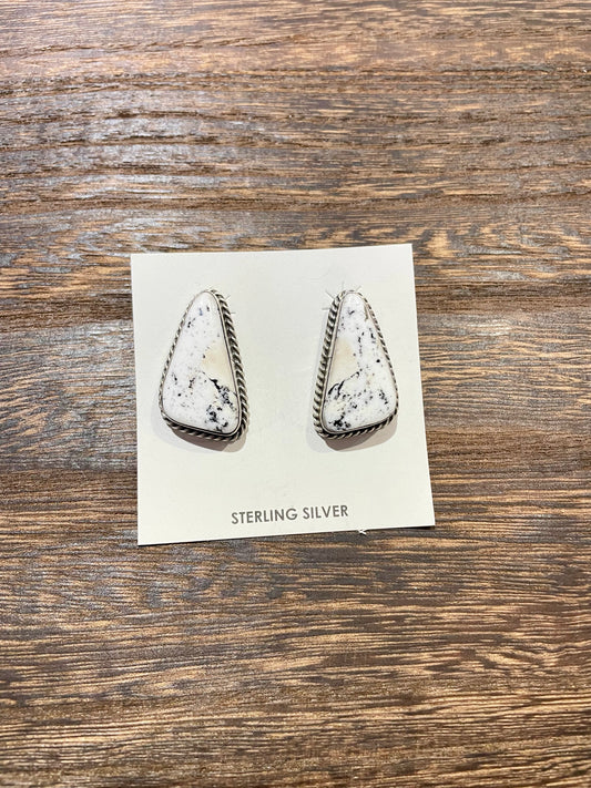 White Buffalo Earrings
