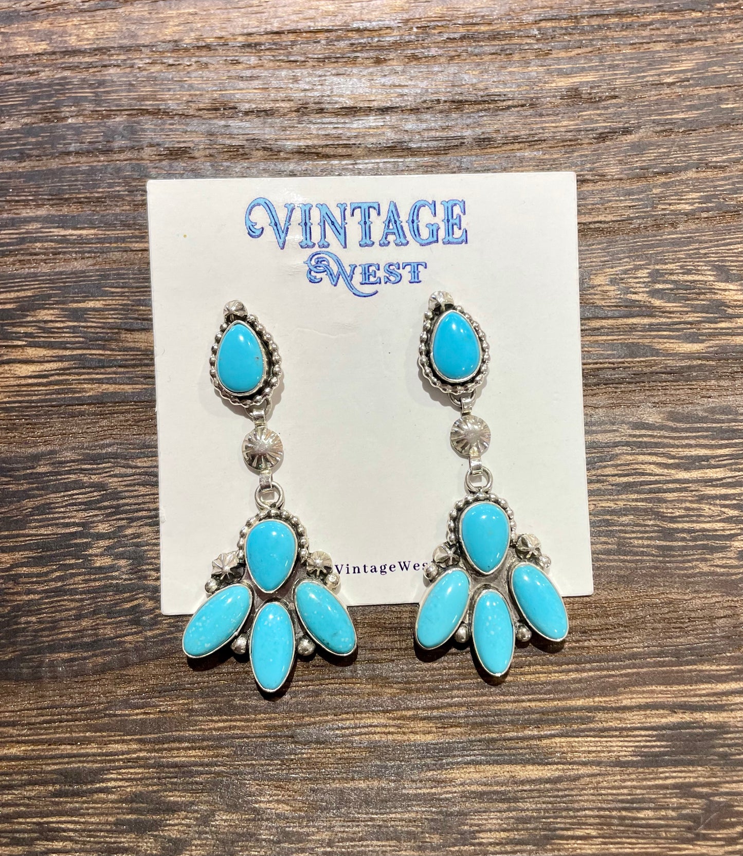 75. Turquoise Dangle Earrings