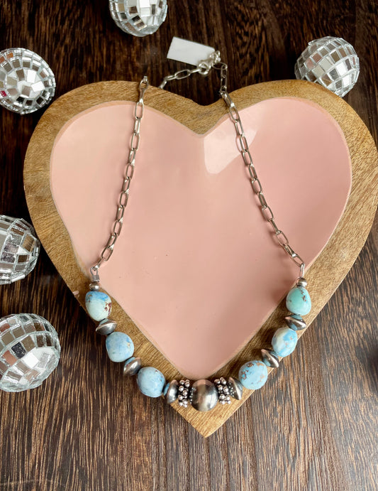 Blushing Blue Necklace