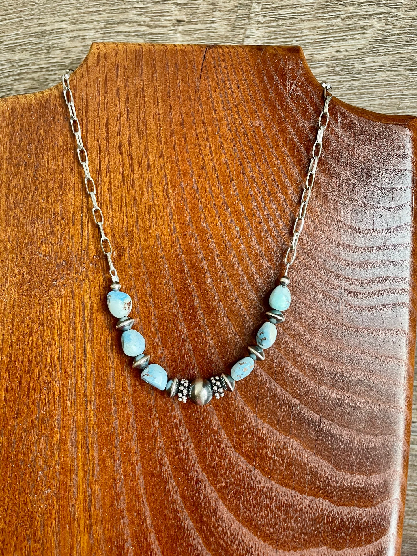 Blushing Blue Necklace