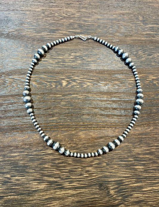 16 inch Large Graduated  Pearl Necklace