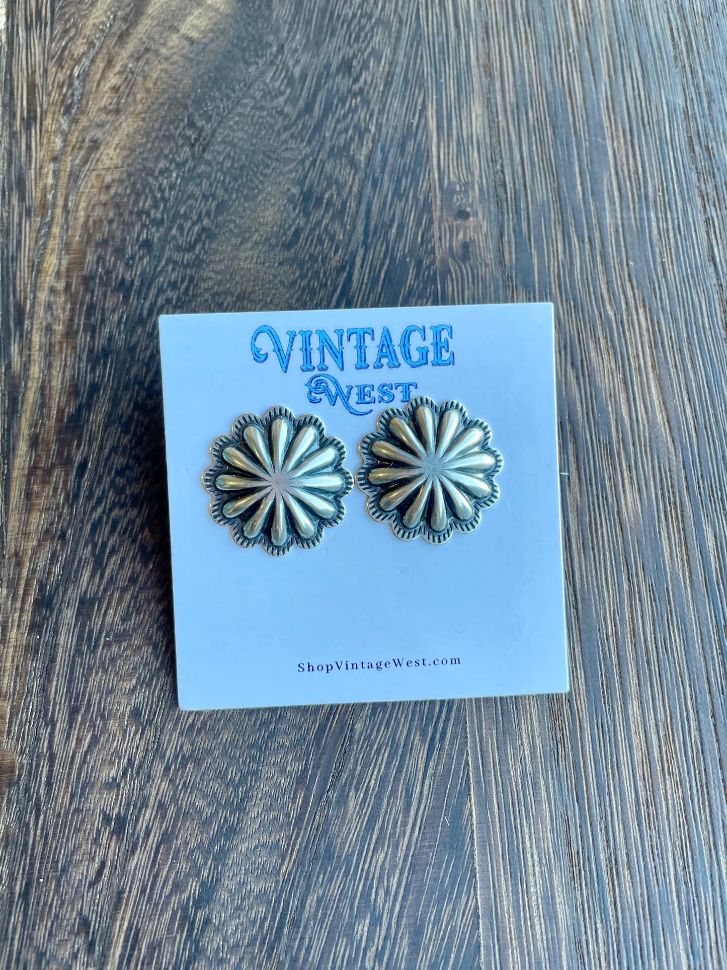 91. Large Flower studs
